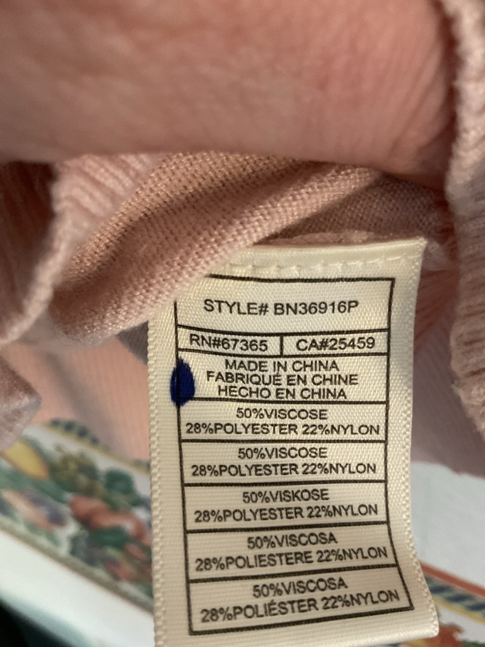 Steve Madden Puff Sleeve Knit Top, Size 2X, Blush Pink - Picture 7 of 8